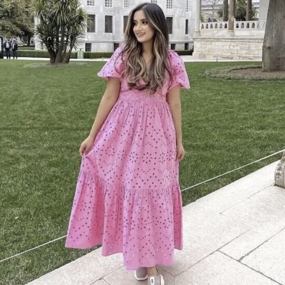 NWT Zara dress with cutwork embroidery XS - Picture 11 of 16